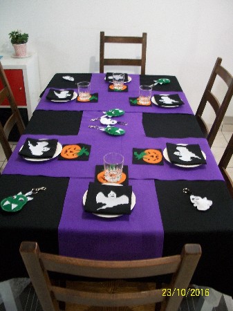 Exemple de décoration de table pour Halloween